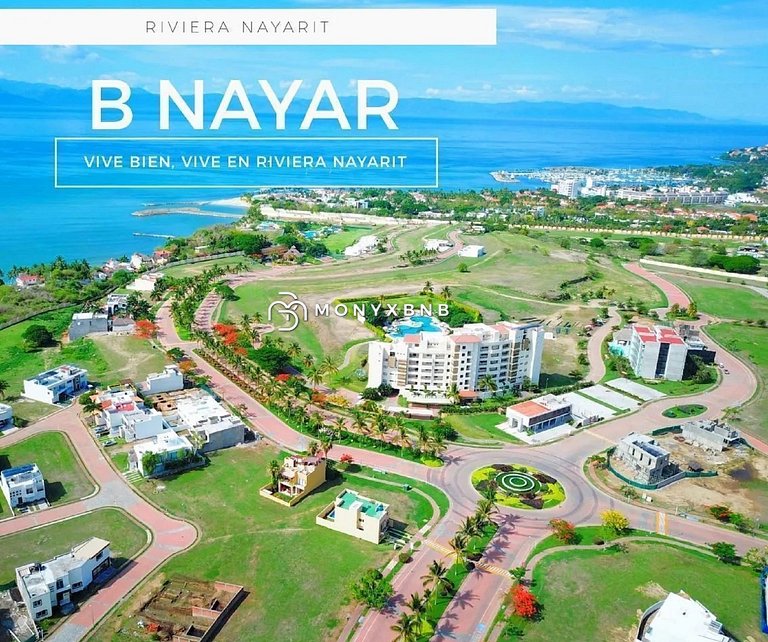 Casa Oasis B-Nayar a pie de paya, residencial privado, club