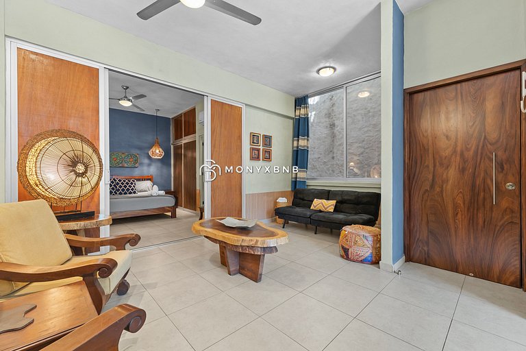 Departamento 1 cuarto, 1.5 baños Zona Romántica