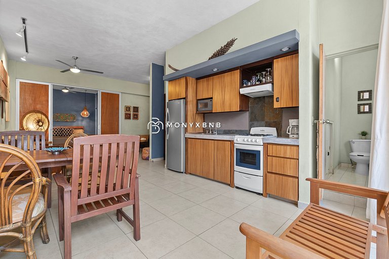 Departamento 1 cuarto, 1.5 baños Zona Romántica
