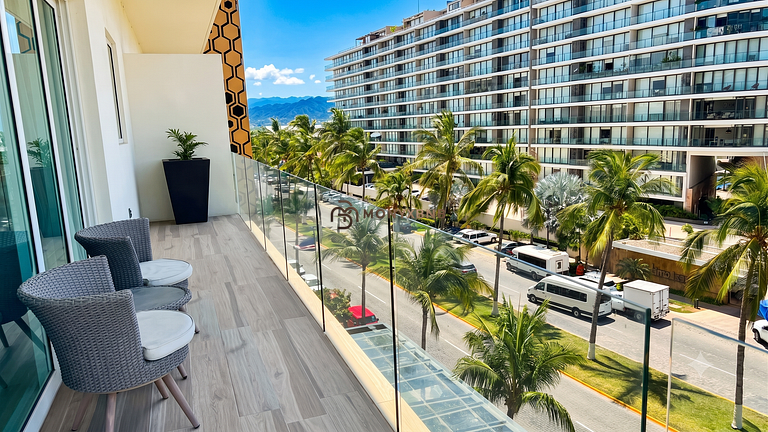 Luxurious 1-bedroom, 180° balcony and golf by Monyxbnb