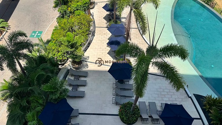 Luxurious 1-bedroom, 180° balcony and golf by Monyxbnb