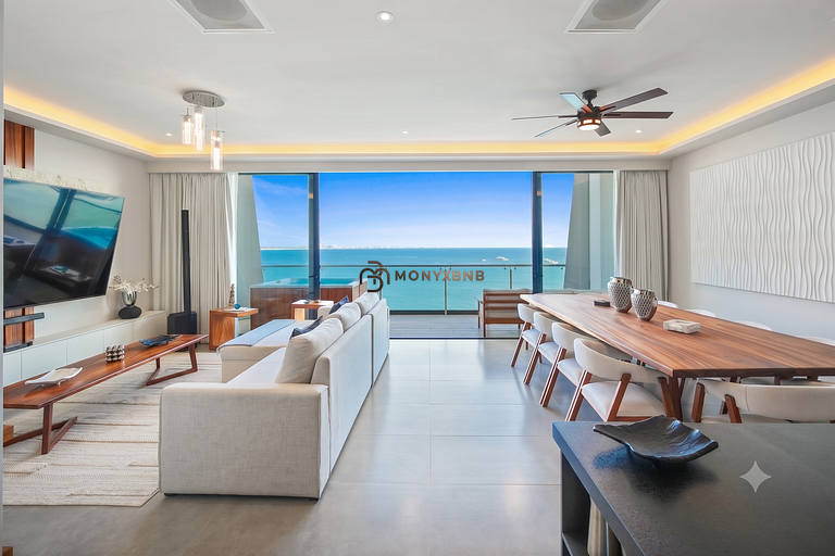 Bahiban SkyHome 3BR 3Bath, Jacuzzi & Oceanview