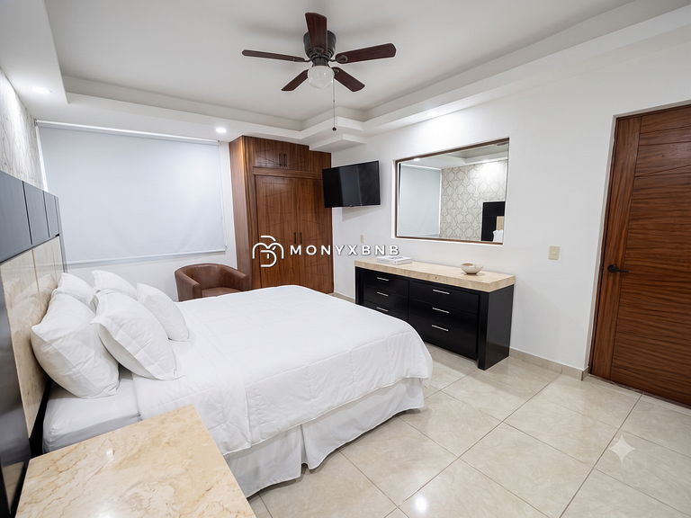 Propiedad exclusiva en ZR para 18 personas, con 10 camas y 5