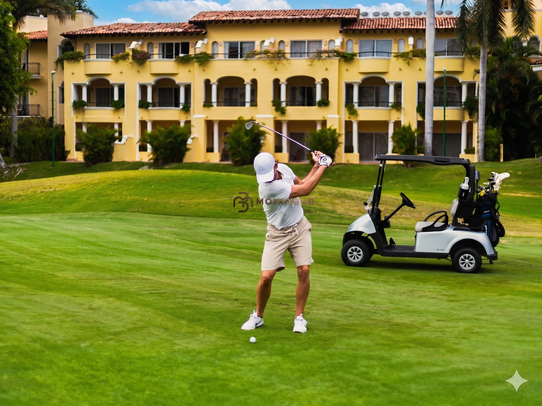 Lujoso 1 hab, balcón 180° y golf by Monyxbnb