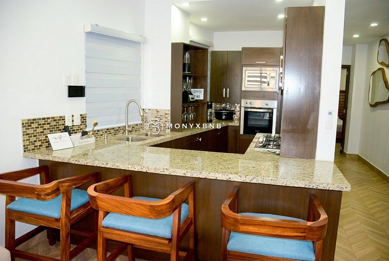 Allende Heights:Oasis de 1 Habitación, Alberca Rooftop